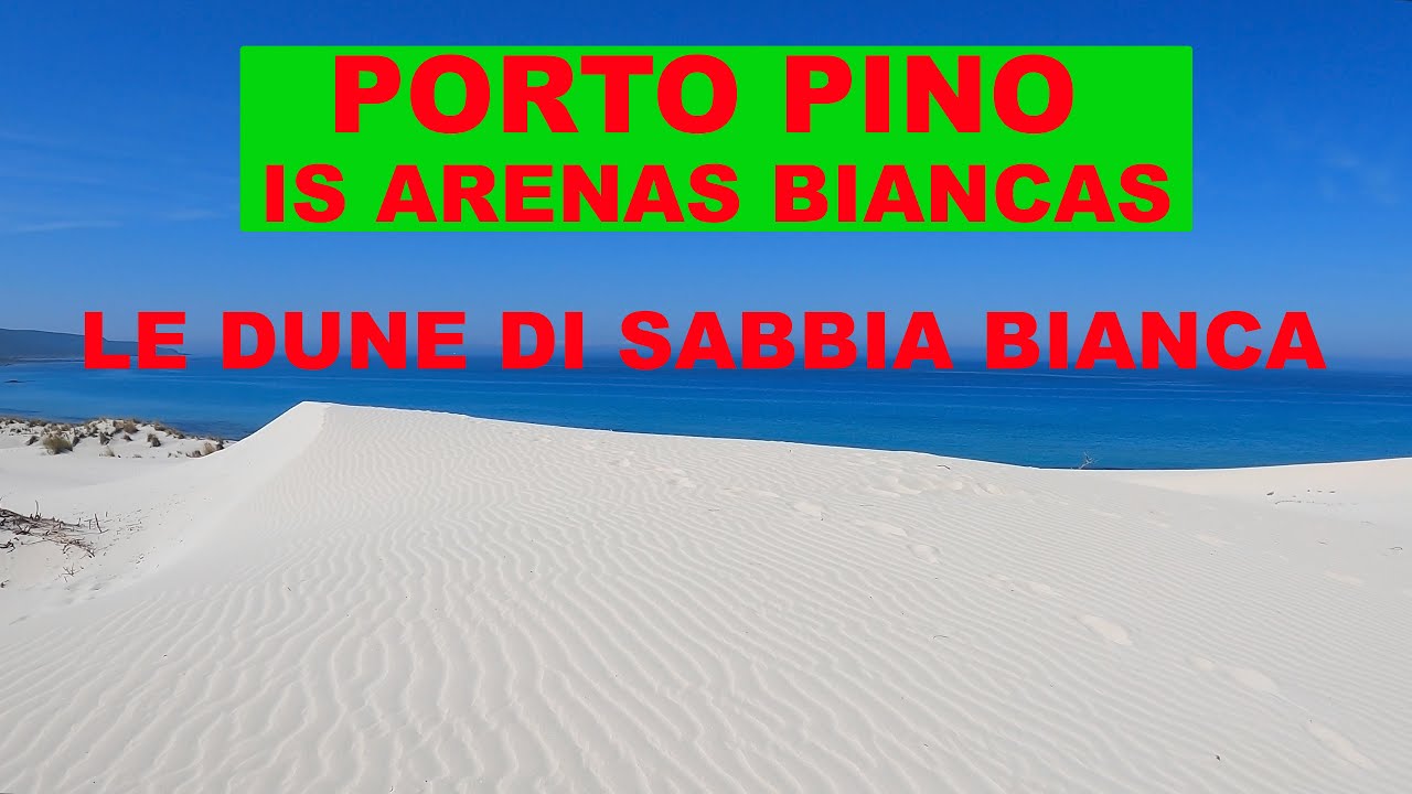 4K LE DUNE DI SABBIA BIANCA A PORTO PINO- SANT'ANNA ARRESI- SARDEGNA