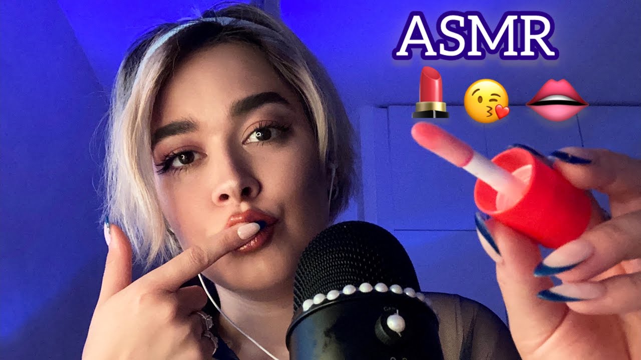 Persian ASMR Lip Gloss+Fake Spit Painting+Kissing🤤ای اس ام آر