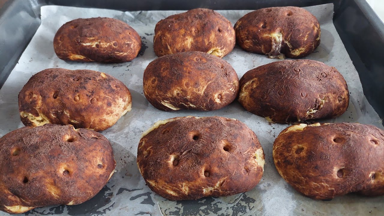 🫓 YOUTUBE’U SALLAYAN PATATES GÖRÜNÜMLÜ POĞAÇA! MUTLAKA DENE 🥔✨