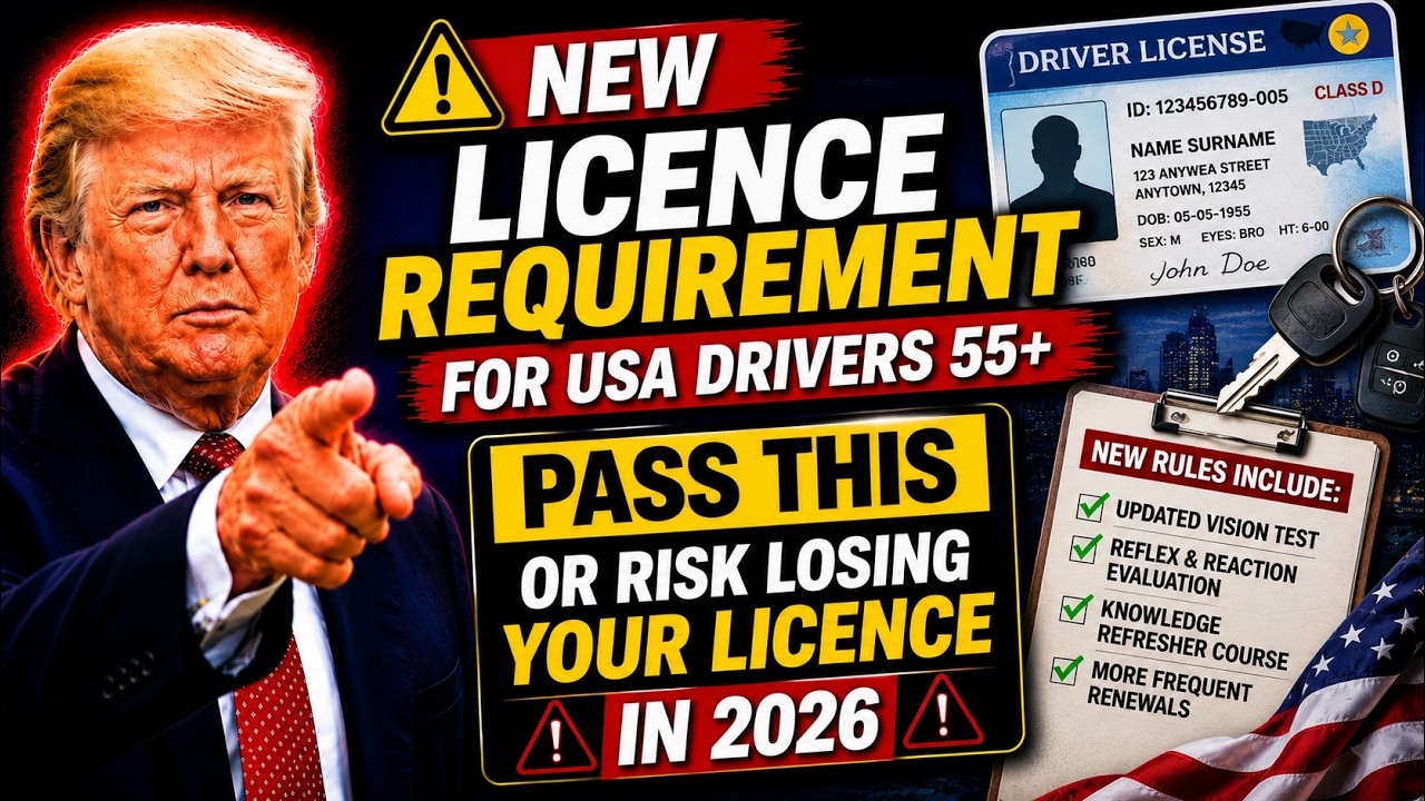 🤯 NEW LICENCE REQUIRMENT FOR USA DRIVERS 55+ &mdash; PASS THIS OR RISK LOSING YOUR LICENCE IN 2026
