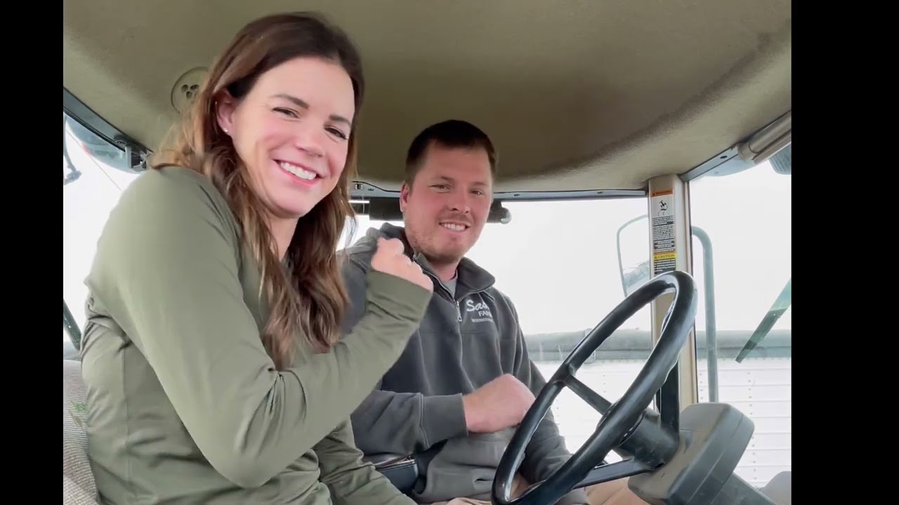 Learning How To Run Grain Cart- John Deere 8430 & Unverferth Cart