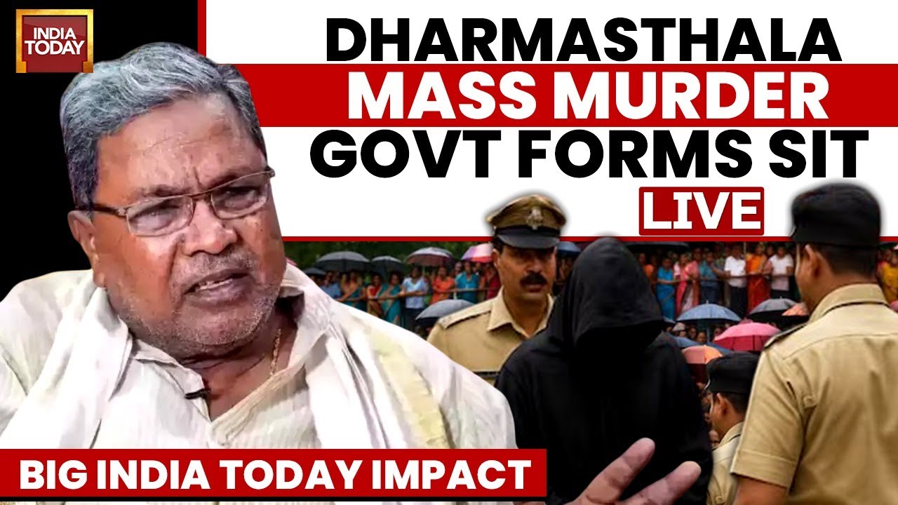 BIG Update in Dharmasthala Mass Murder Case LIVE News | K'taka Govt Forms SIT | Dharmasthala News