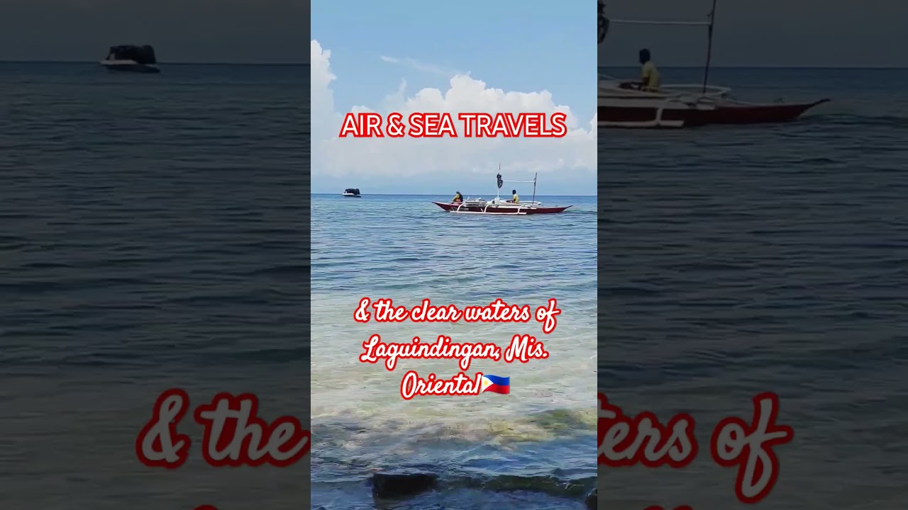 Air & Sea Travels| Crystal Clear Waters #shorts #TourismMisOr #tourismphilippines #fishingph
