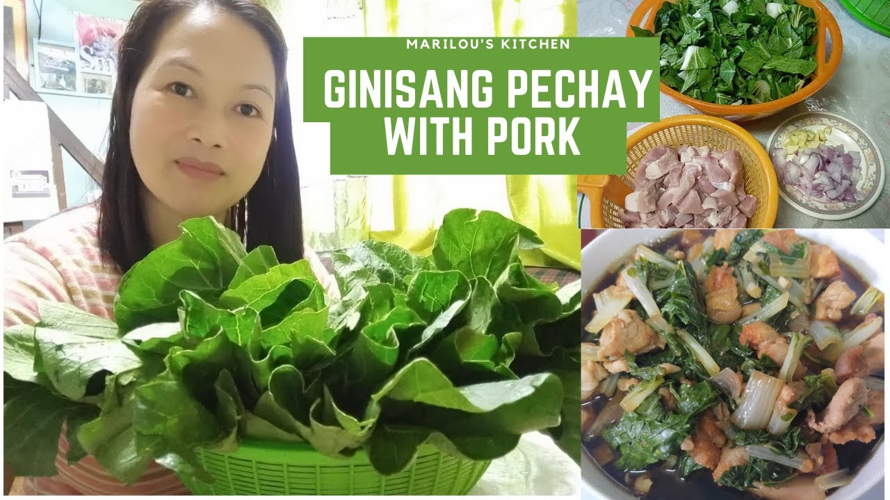 HOW TO COOK GINISANG PECHAY W/PORK 🥬😋 🇵🇭