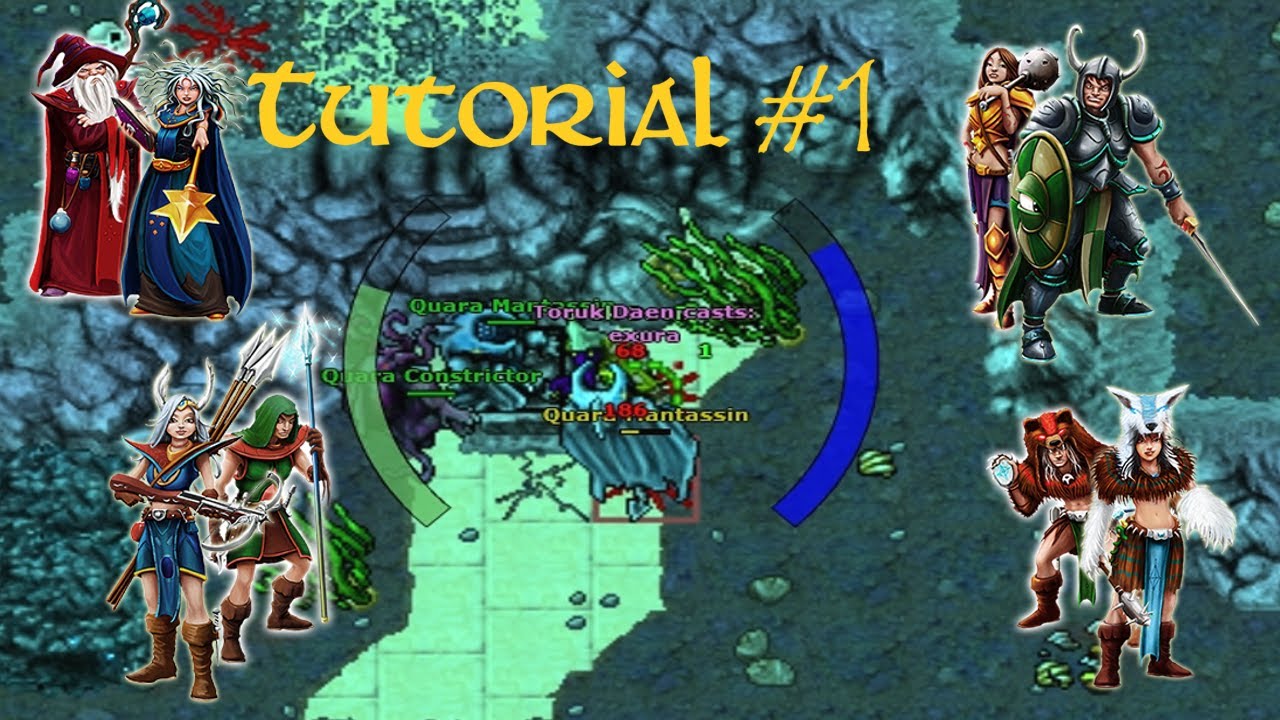 Tutorial #1 - Task Quaras (80-129) - Sunken Quarter - paladin, druid, sorcerer, knight
