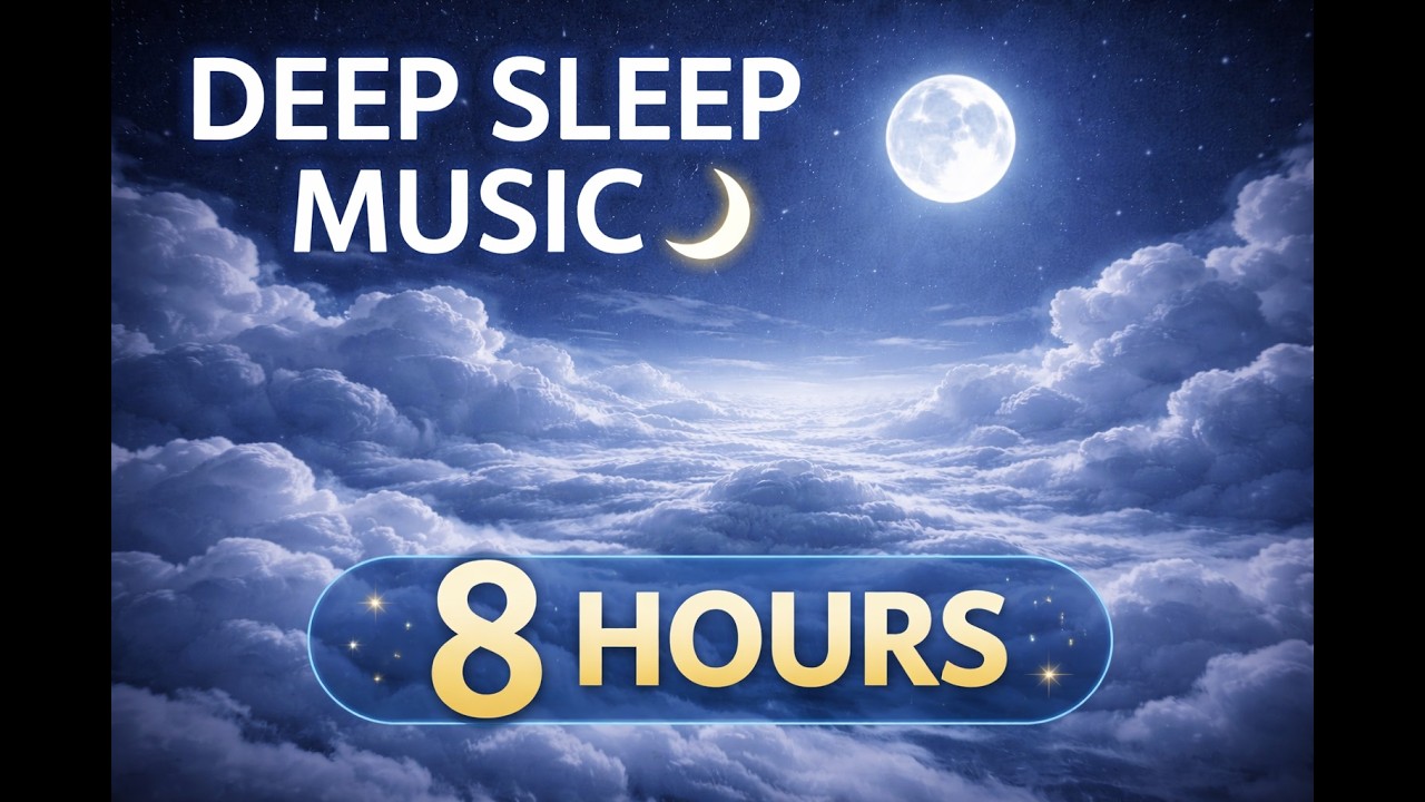 Deep Sleep Music 8 Hours 🌙 Fall Asleep Fast | Calm Ambient Sleep Music, Relaxing Night Sky