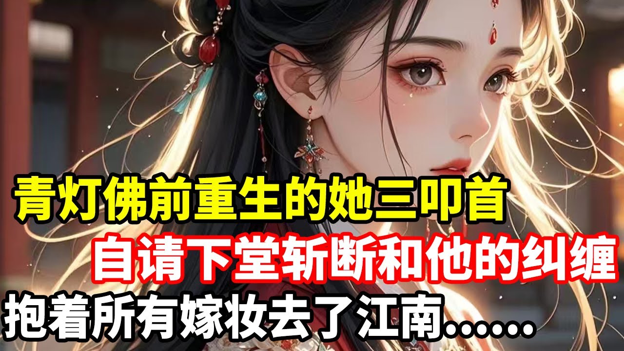 青灯佛前重生的她三叩首，自请下堂斩断和他的纠缠，抱着所有嫁妆去了江南......