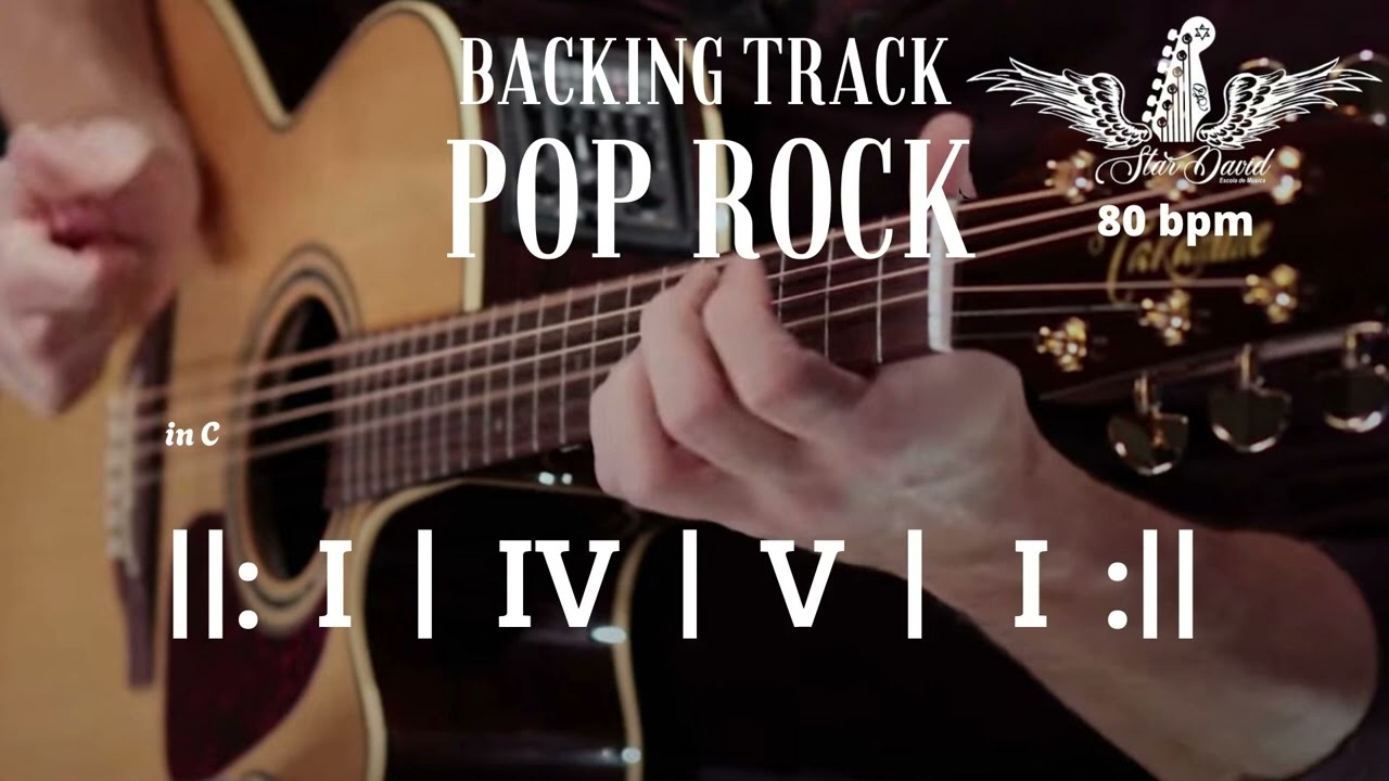 Backing Track Pop Rock Ballad  I IV V I in C