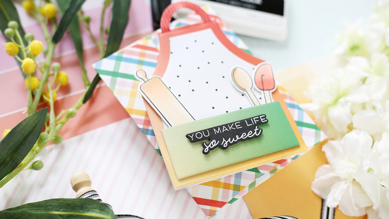 Apron Shape Card with Laura