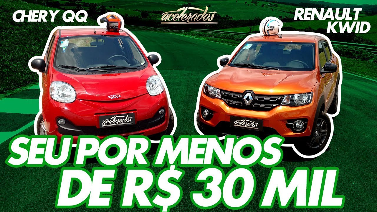 OS MAIS BARATOS DO BRASIL! RENAULT KWID E CHERY QQ VALEM O SEU DINHEIRO? ESPECIAL #164 | ACELERADOS