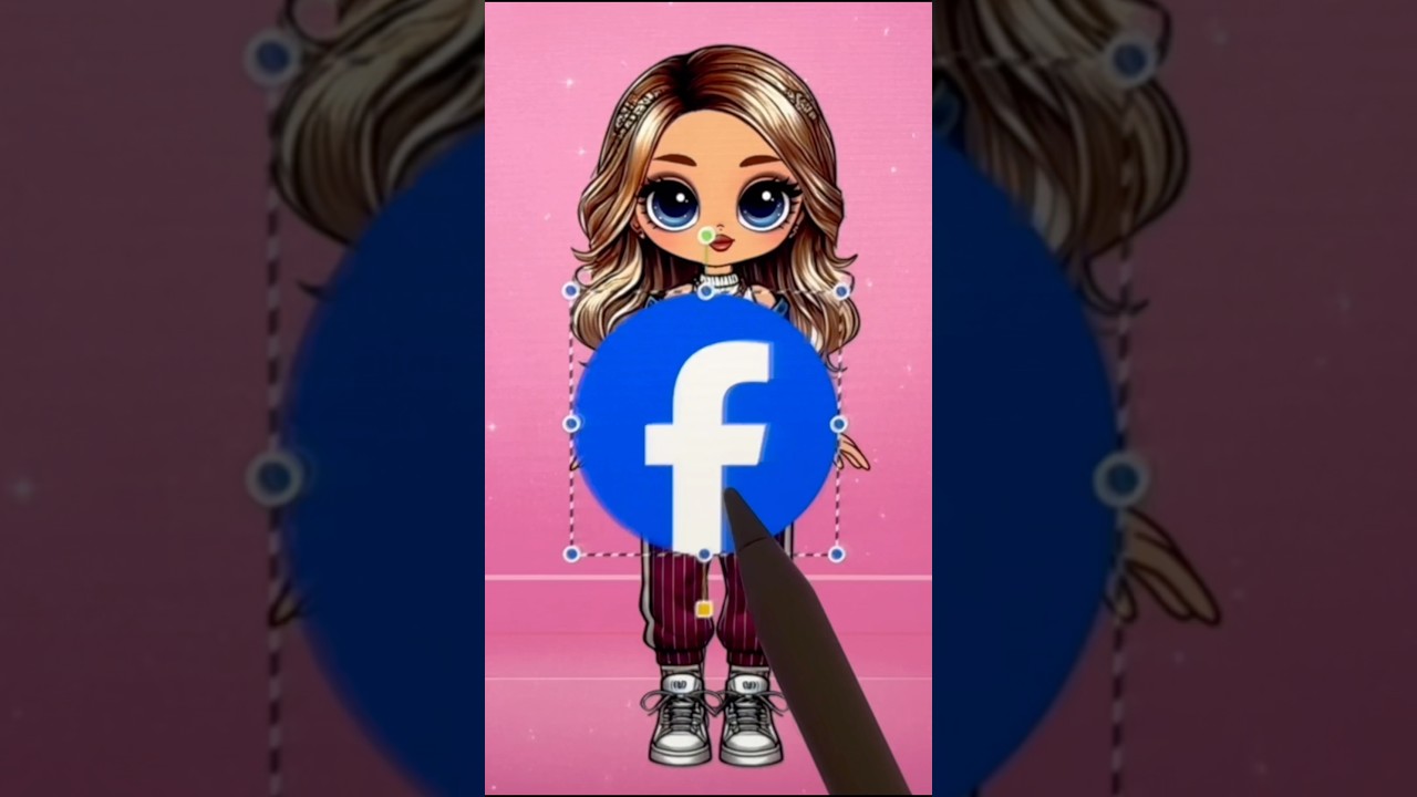 Doll Transformation into Facebook Style ⭐ #shorts #glowup
