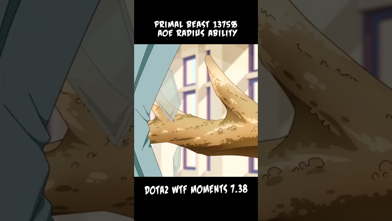 Primal Beast 1375% AOE RADIUS ability🤯 #DotaWTF #Dota2 #WTFMoments