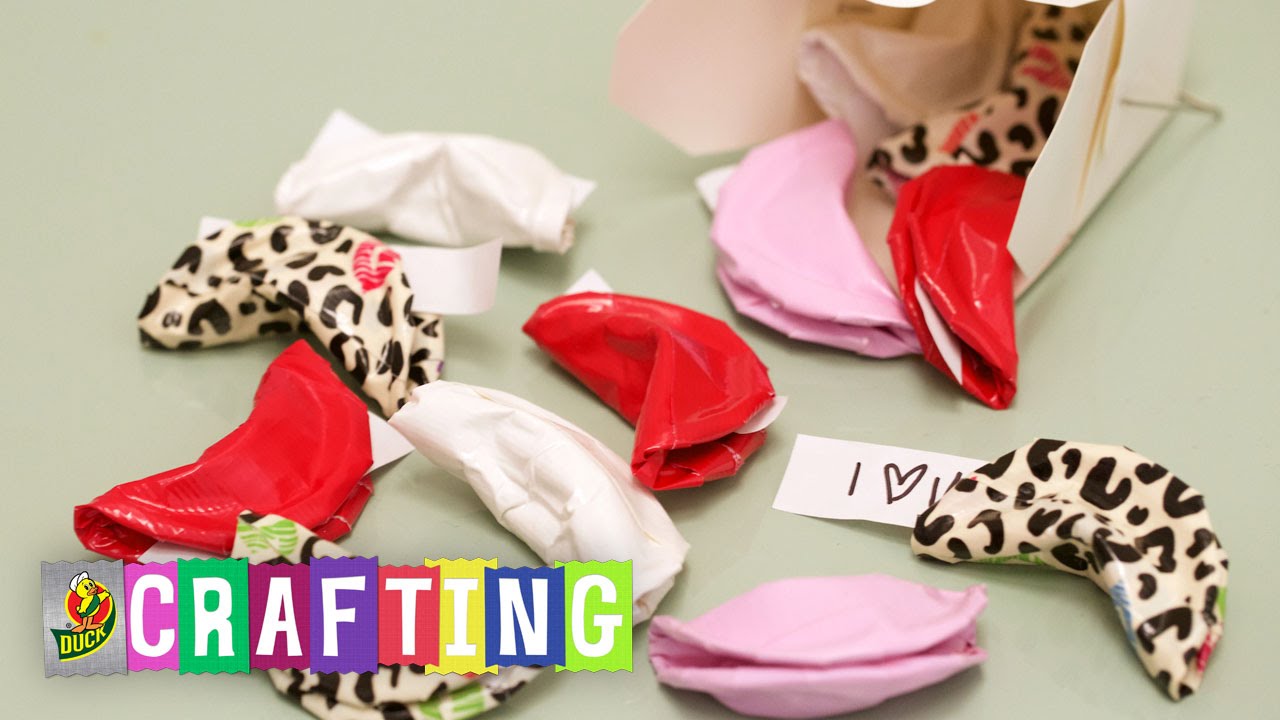 How to Craft a Duct Tape Fortune Cookie Valentine