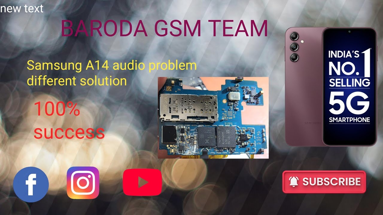 Samsung A14 audio problem different solution