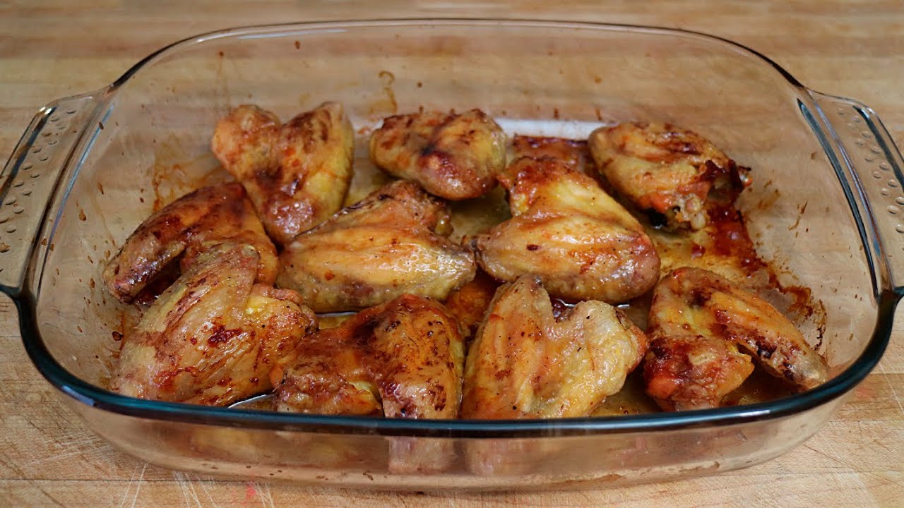 Alitas de pollo al horno. Receta muy fácil, rápida y económica
