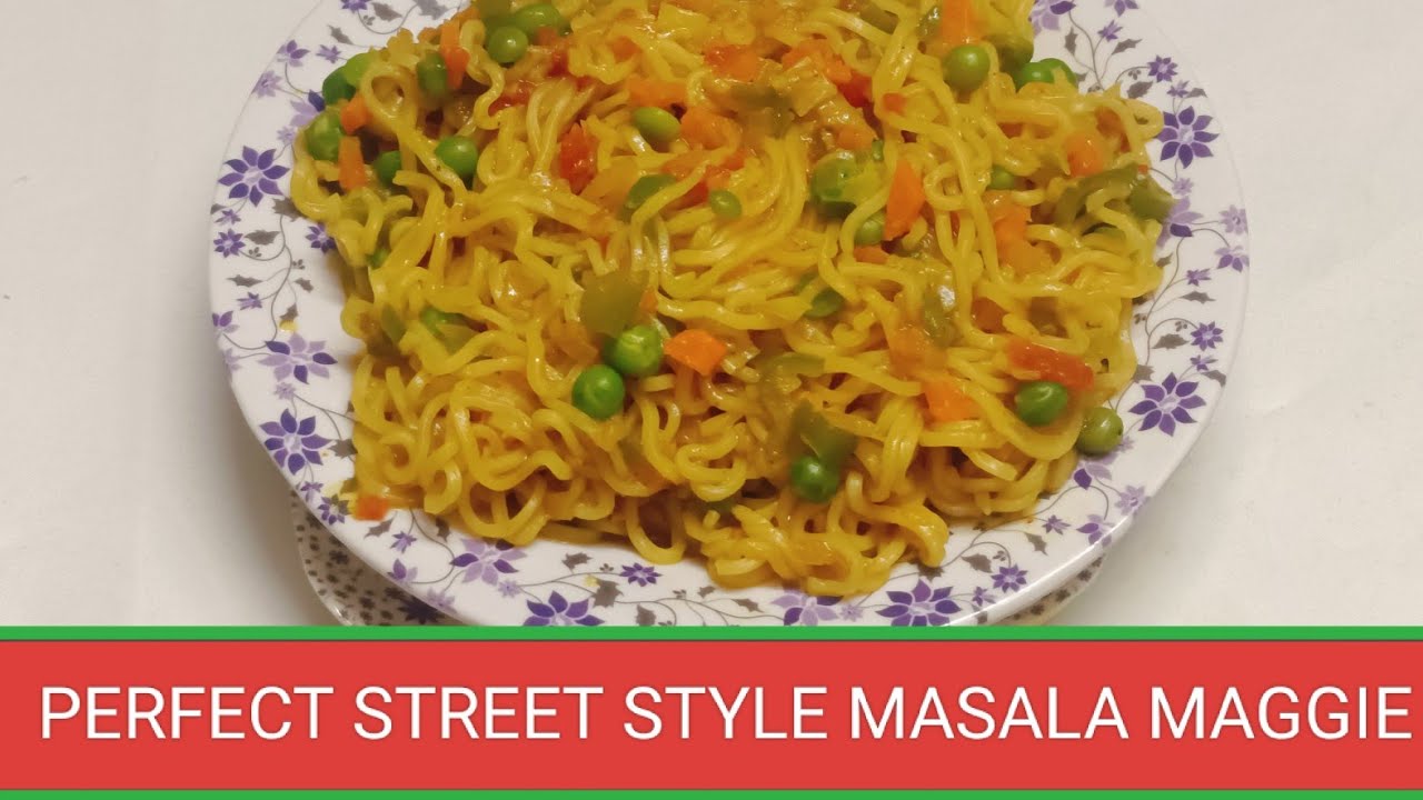 मैगी मसाला नूडल्स | masala maggie recipe | Street style masala maggie recipe in Hindi