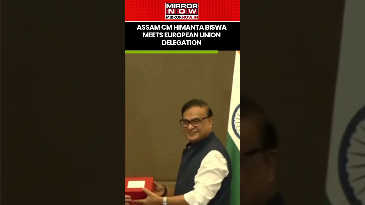 Assam CM Himanta Biswa Sarma Meets European Union Delegation In Guwahati #shorts #ytshorts #assam