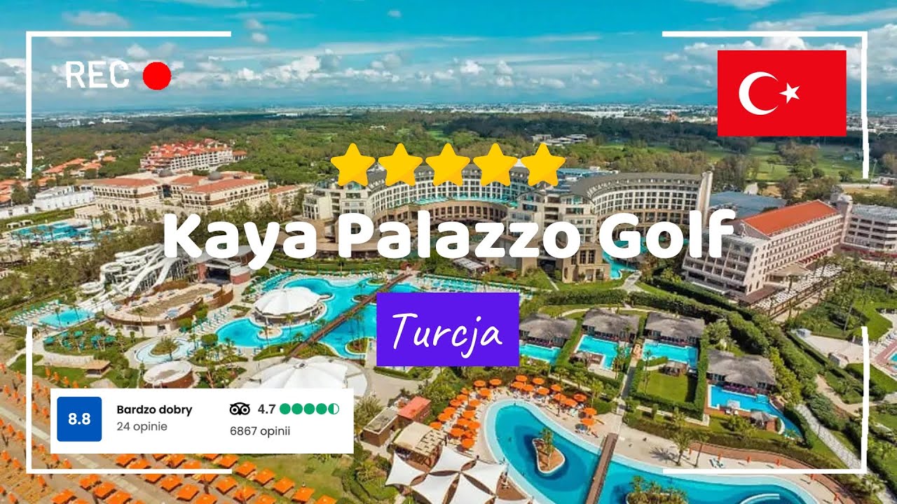🇹🇷 Kaya Palazzo Golf 5🌟 Luksusowy resort z polem golfowym 😍🏌 Belek, Turcja #wakacje #turcja