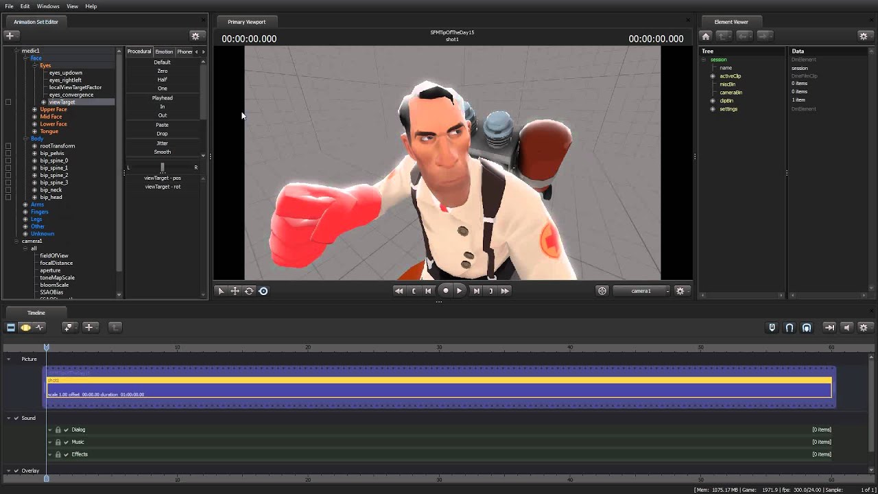 [SFM] Source Filmmaker Tip of the Day #15- Making a model's eyes follow the camera