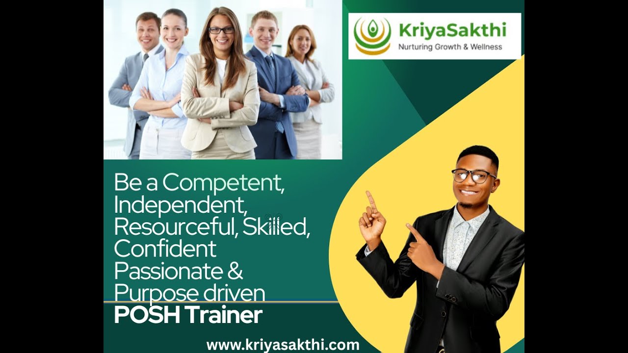 Want to be a POSH TRAINER ?  3 Questions to Consider before you register in a POSH Course.