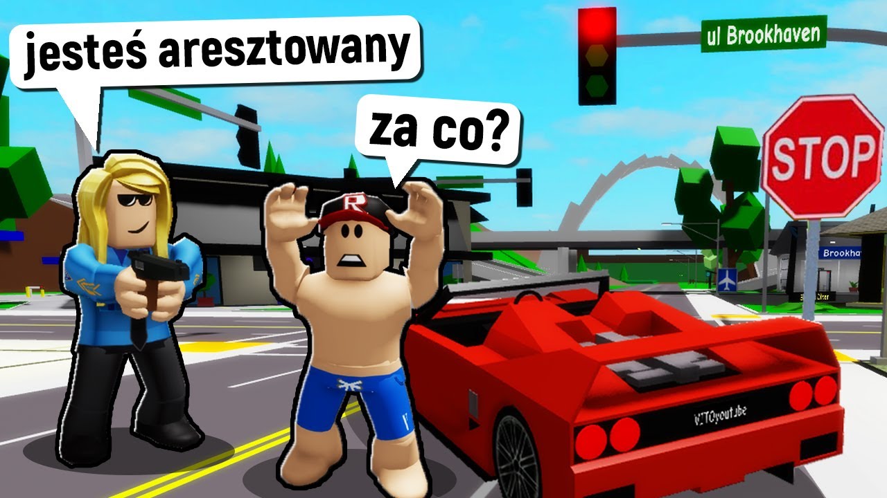 BrookHaven, ale nie mogę ŁAMAĆ PRAWA (Roblox Roleplay) Vito i Bella