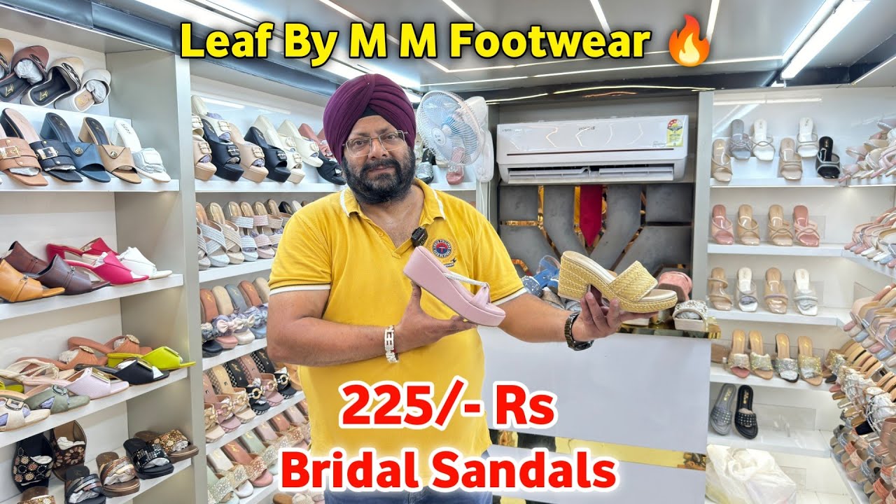 Bridal Sandals 🔥| Ladies Sandals Wholesale Market In Delhi | Leaf By M M Footwear | Karol Bagh