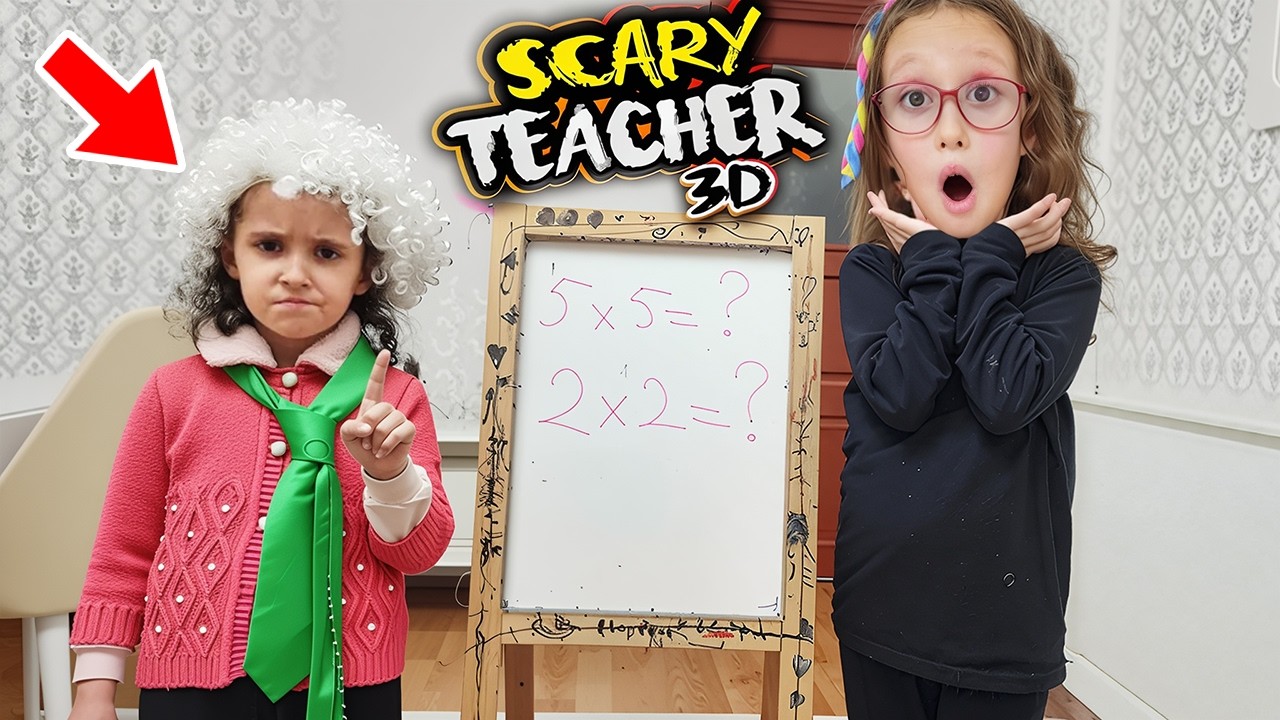 GERÇEK HAYATTA SCARY TEACHER EVİMİZE GELDİ !! BAHARA SORULAR SORDU !!