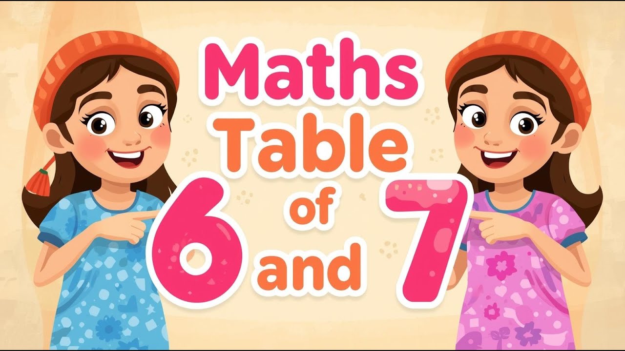 Maths Table Song of 6 and 7 | Table of 6 and 7 Song | Fun Multiplication Songs for Kids