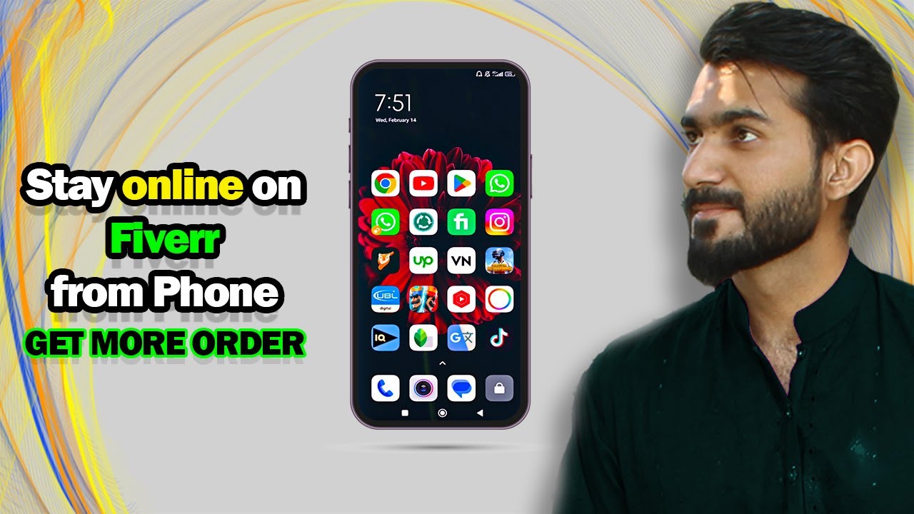 how to stay online on fiverr from mobile | auto refresh fiverr app