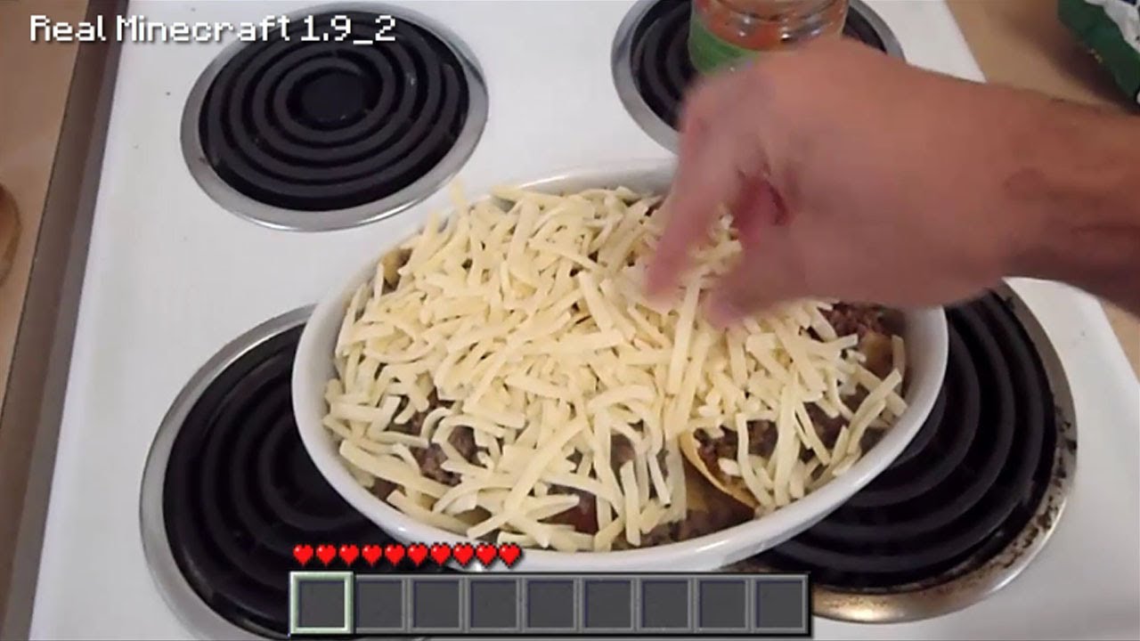 Real Life Minecraft Cooking - NACHOS