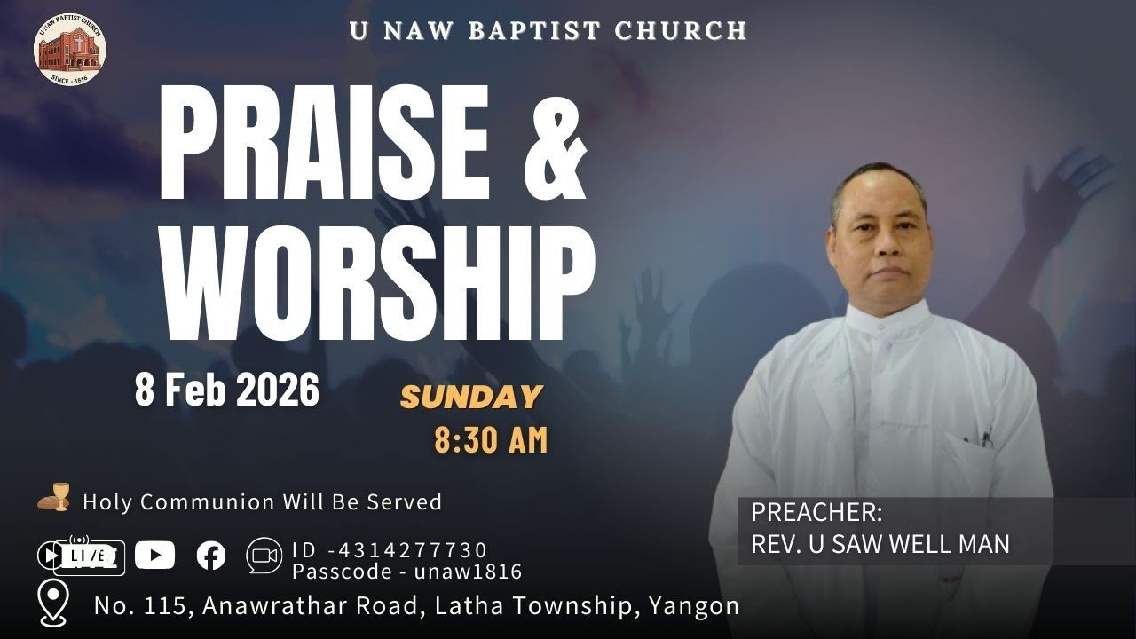 8.2.26 (Sunday) 8:30 AM - Welcome To U Naw  Worship