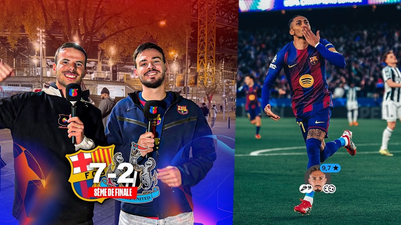 JEU, SEPT ET BARÇA ! FC BARCELONA 7 - 2 NEWCASTLE UNTED 