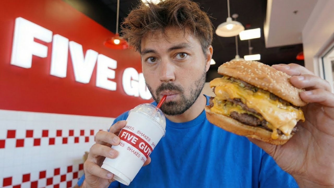 I Only Ate Five Guys For 5 Days, But Only 5 Items A Day