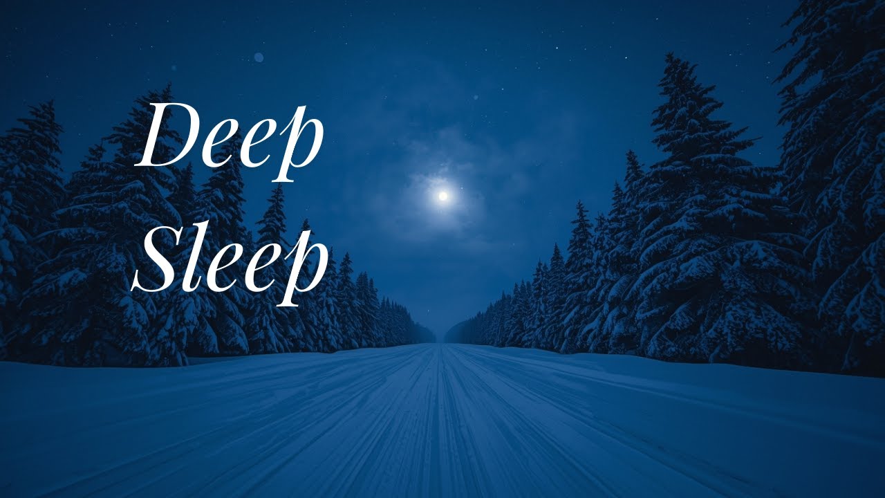 Snowfall Night Sleep Music ❄️ Deep Winter Ambient Piano for Deep Sleep & Relaxation