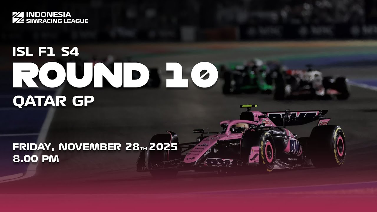 INDONESIA SIMRACING LEAGUE SEASON 4 - F1 ROUND 10 | QATAR GP | F1 25 GAME