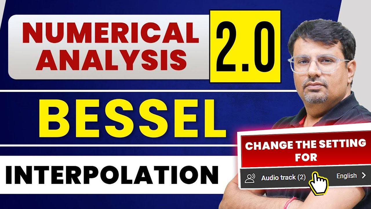 Numerical Analysis 2.0 | Bessel's Central Difference Formula by GP Sir