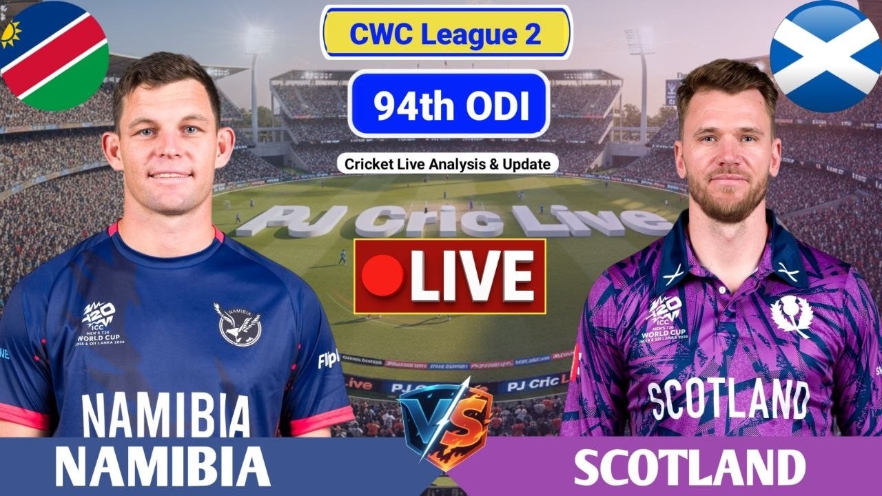 Namibia Vs Scotland 94th ODI Match | Live Score Analysis & Discussion | NAM vs SCO Live