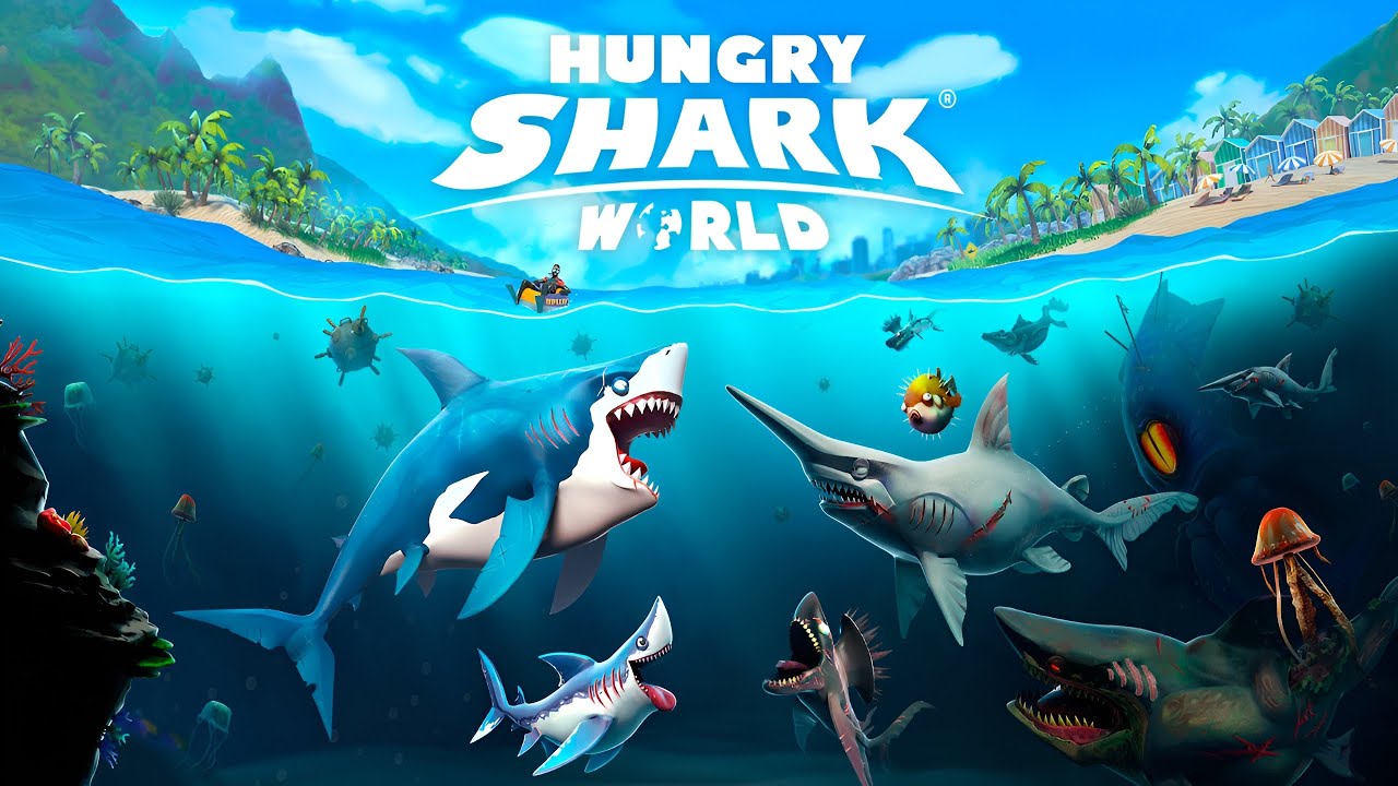 Hungry Shark World (by Ubisoft) IOS Gameplay Video (HD)