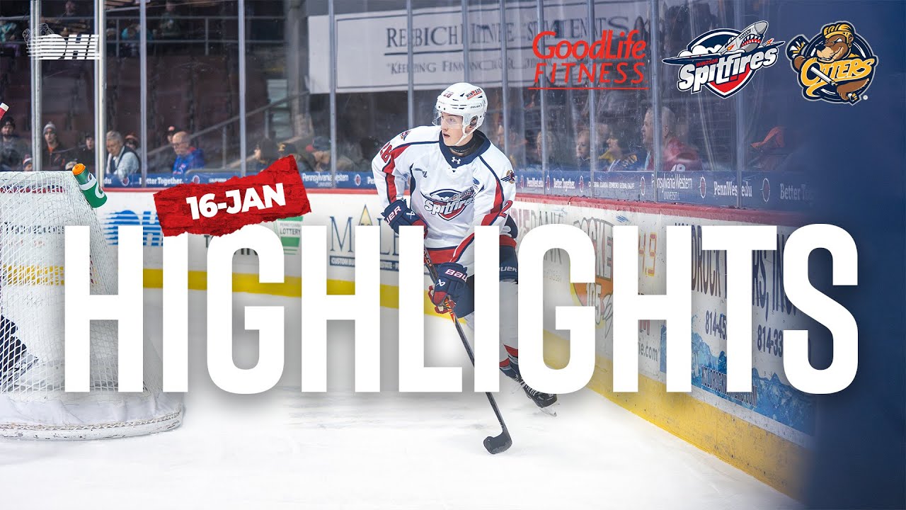 Highlights - Windsor Spitfires @ Erie Otters Jan  16, 2026
