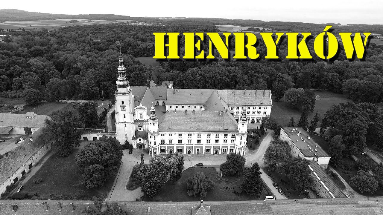 Henryków (Heinrichau) z lotu ptaka