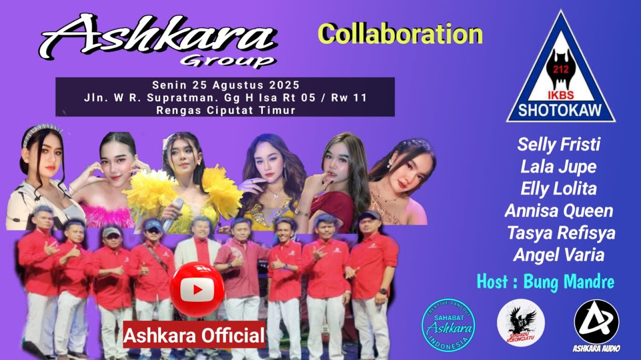 ASHKARA GROUP LIVE | Anniversary REVA | 25 AGUSTUS 2025 | MALAM