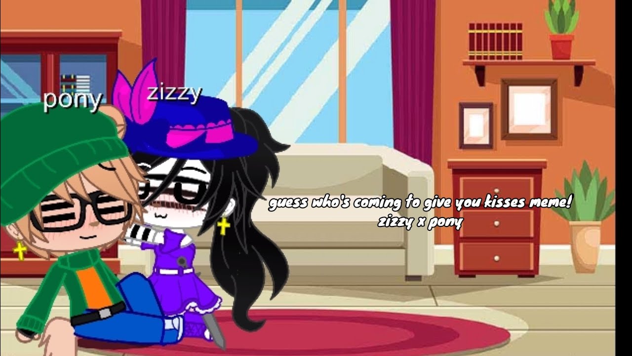 guess who's coming to give you kisses meme! (zizzy x pony)