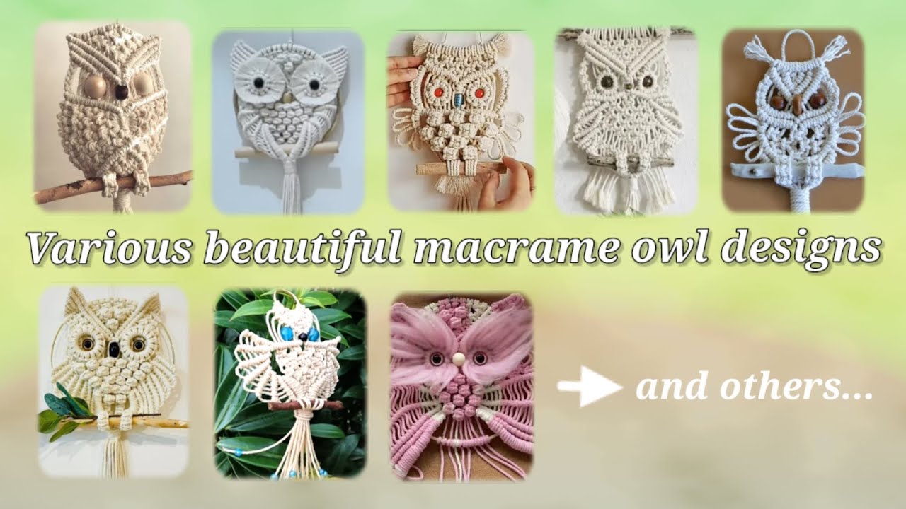 Macrame owl - Various beautiful works from macrame creators #diy #craft #macrame