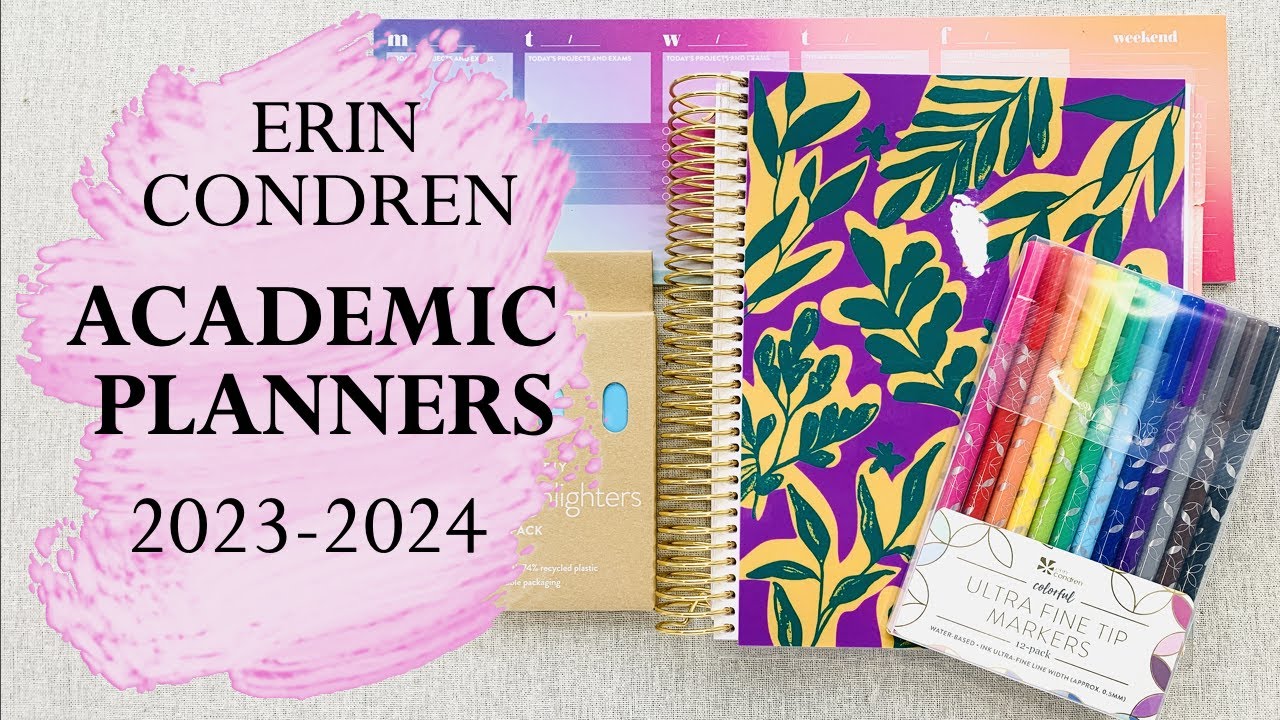 ERIN CONDREN ACADEMIC PLANNERS | 23'-24'
