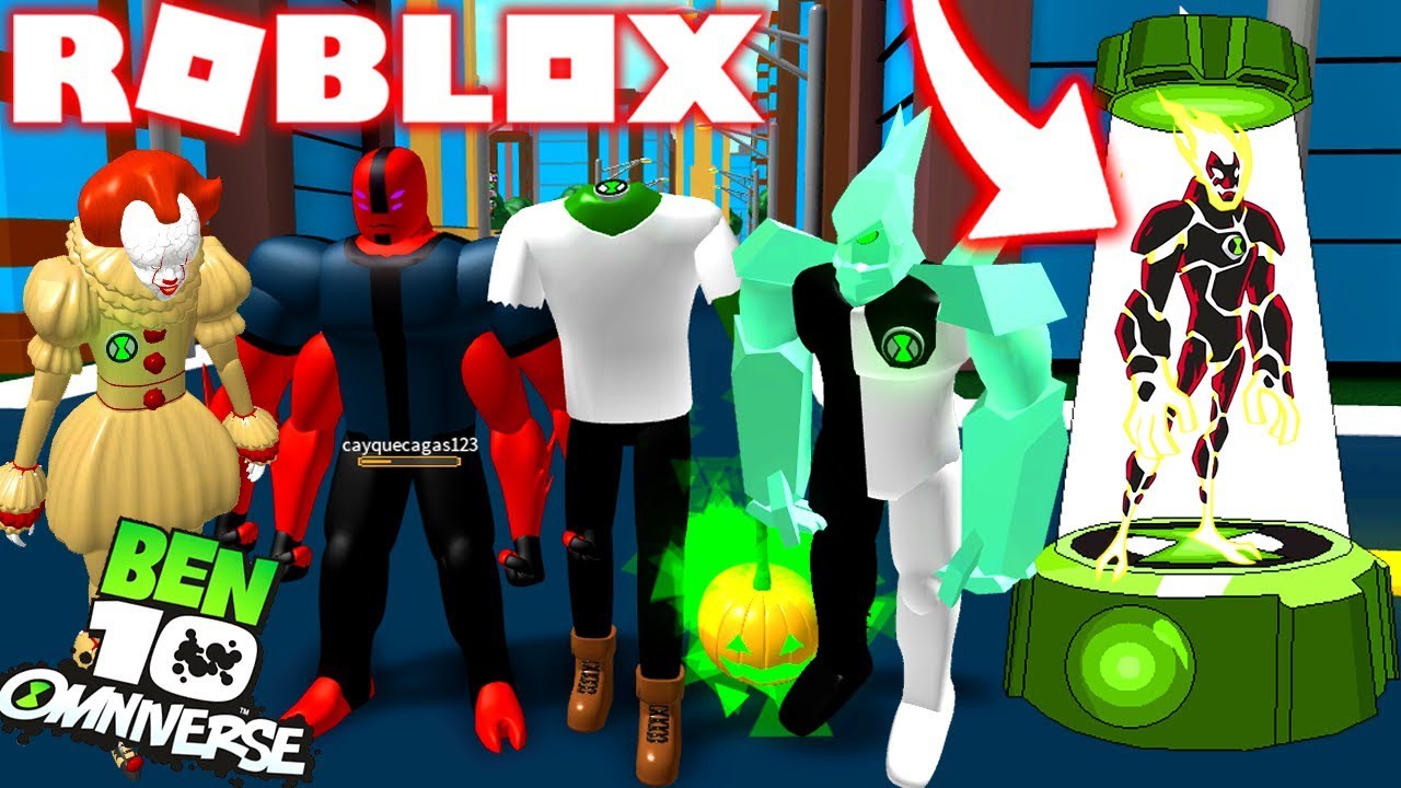 ROBLOX ! BEN 10 NOVO ESCANEAMENTO DE DNA ALIENÍGENA COM OMNITRIX ! - BEN 10 ARRIVAL OF ALIENS