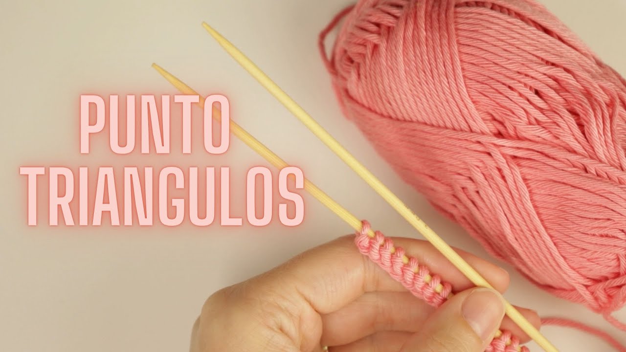 №132// punto triángulos con relieve 🔺 punto unisex a dos agujas