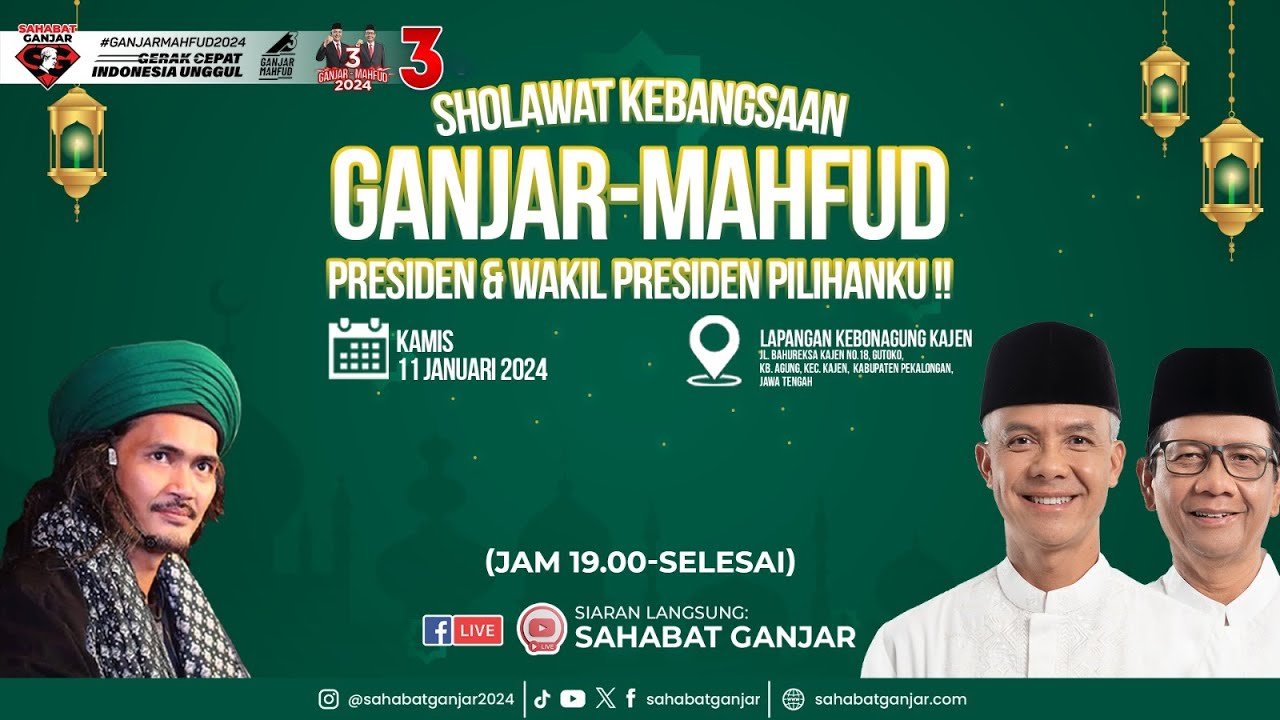 🔴[ LIVE ] KAJEN PEKALONGAN JAWA TENGAH BERSHOLAWAT DALAM RANGKA SHOLAWAT KEBANGSAAN 11-01-2024
