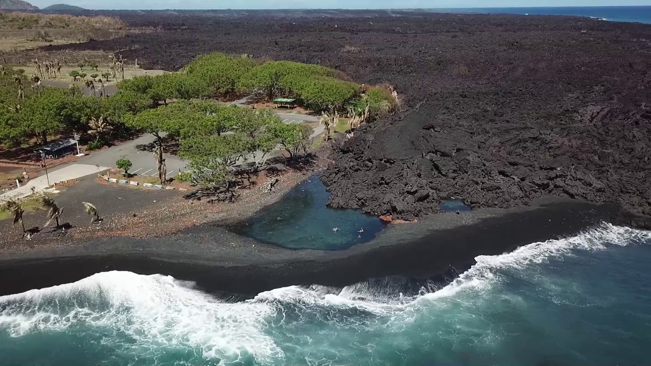 Pohoiki Bay's New Black Sand Beach ~ 9/23/18