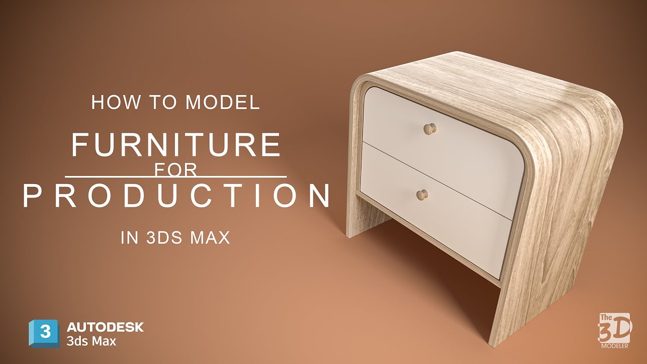 How to create 3D furniture model suitable for production in 3ds max