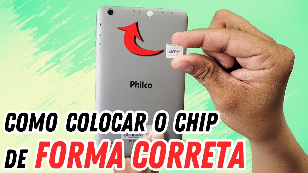 Aprenda a colocar CORRETAMENTE o chip no Tablet Philco PTB8RSG | Testei a CONEXÃO 4G, é BOA?